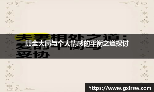 顾全大局与个人情感的平衡之道探讨